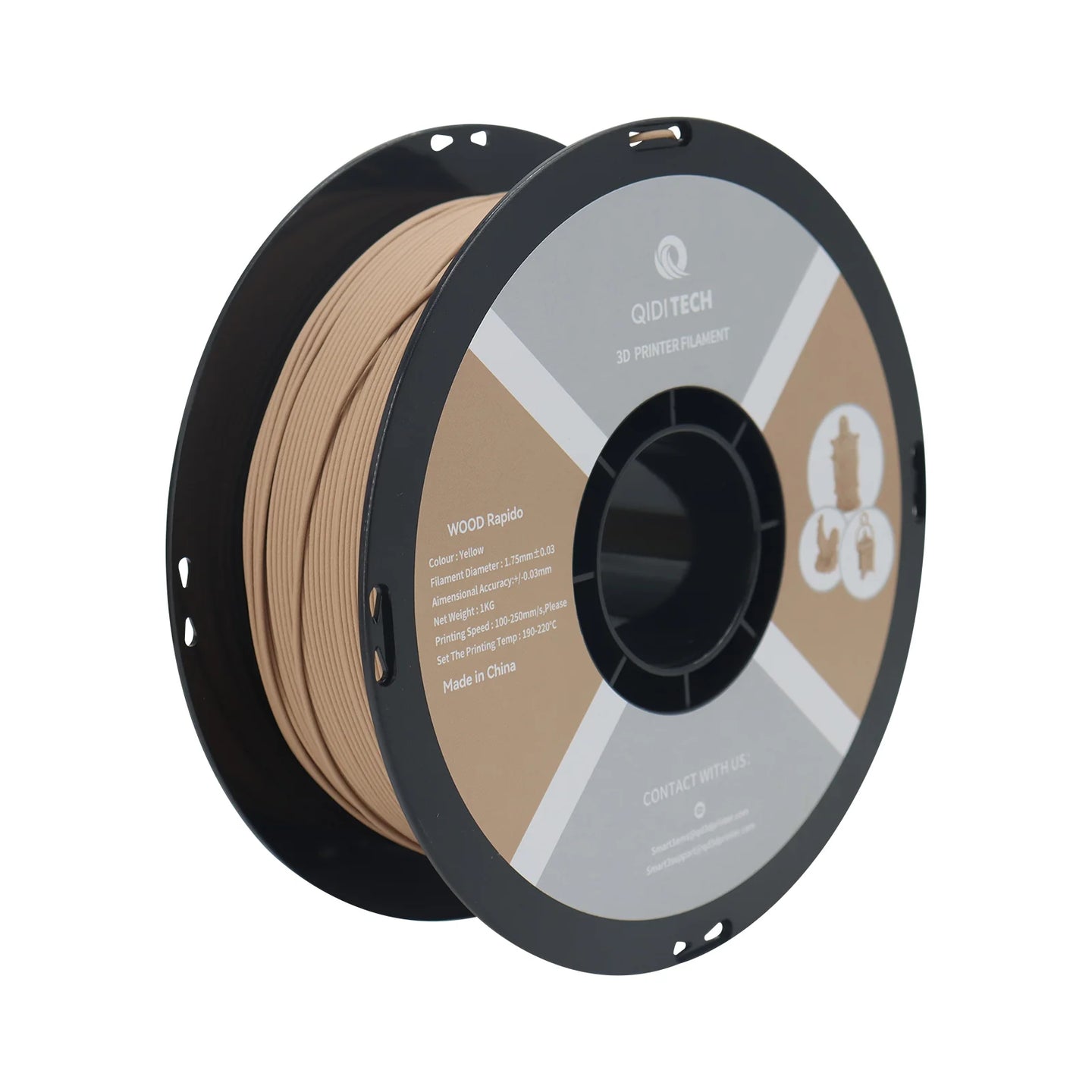 QIDI PLA Wood 1.75mm 1kg Filament