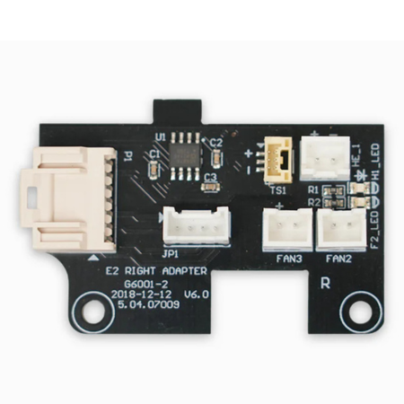 Raise3D Right Extruder Connection Board (E2, E2CF and E3 Only)