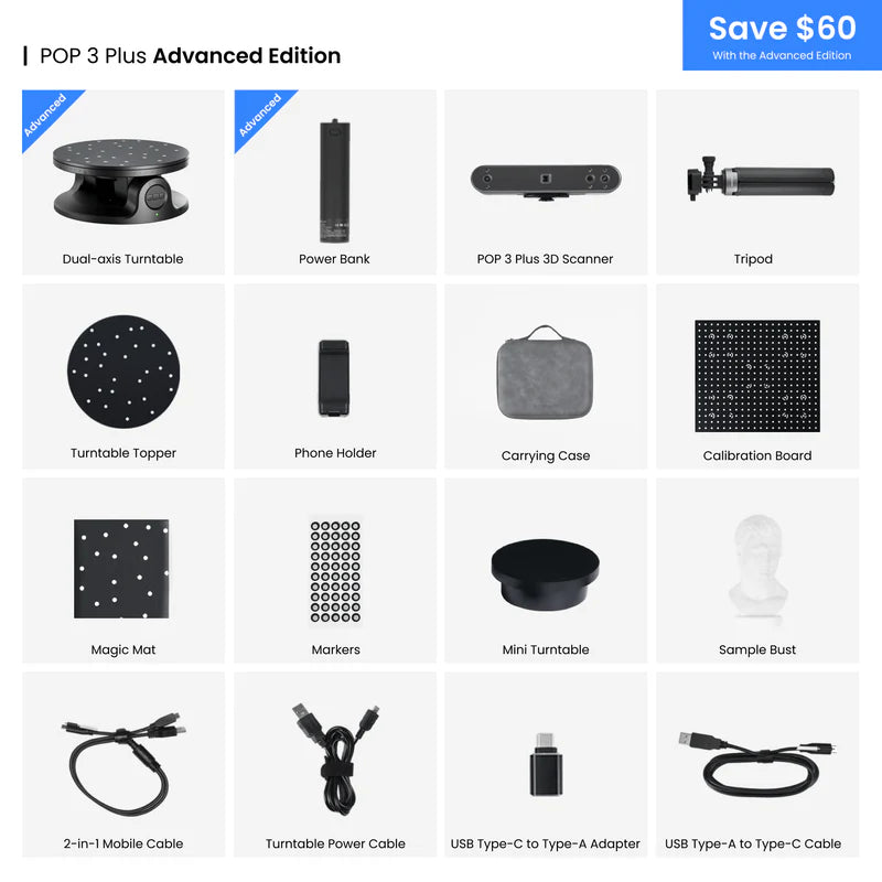 Revopoint Pop 3 Plus 3D Scanner - 3D Printers Depot